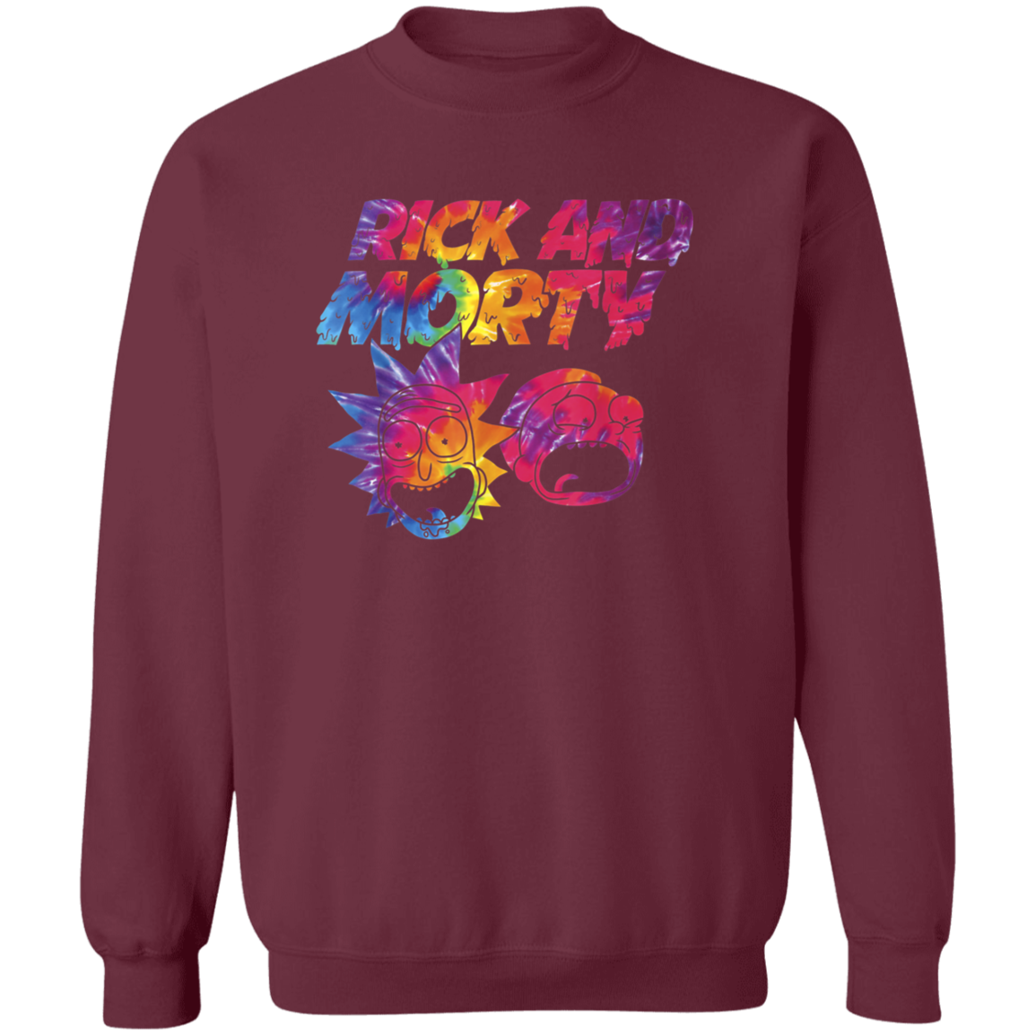 "ACID TRIP RICK AND MORTY" Crewneck Pullover Sweatshirt