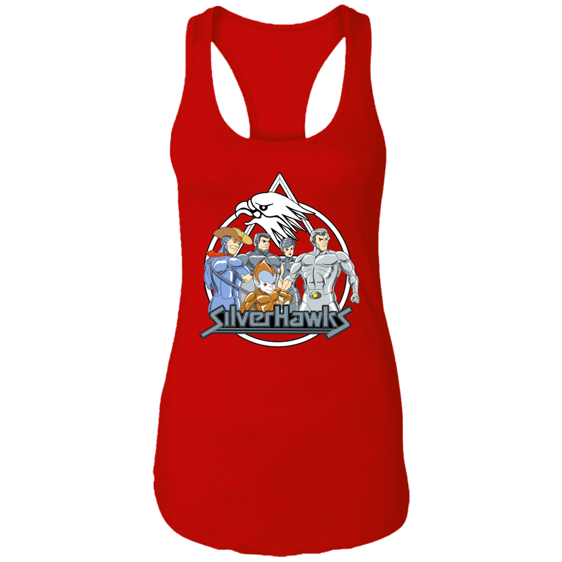 "SILVERHAWKS" Ladies Ideal Racerback Tank