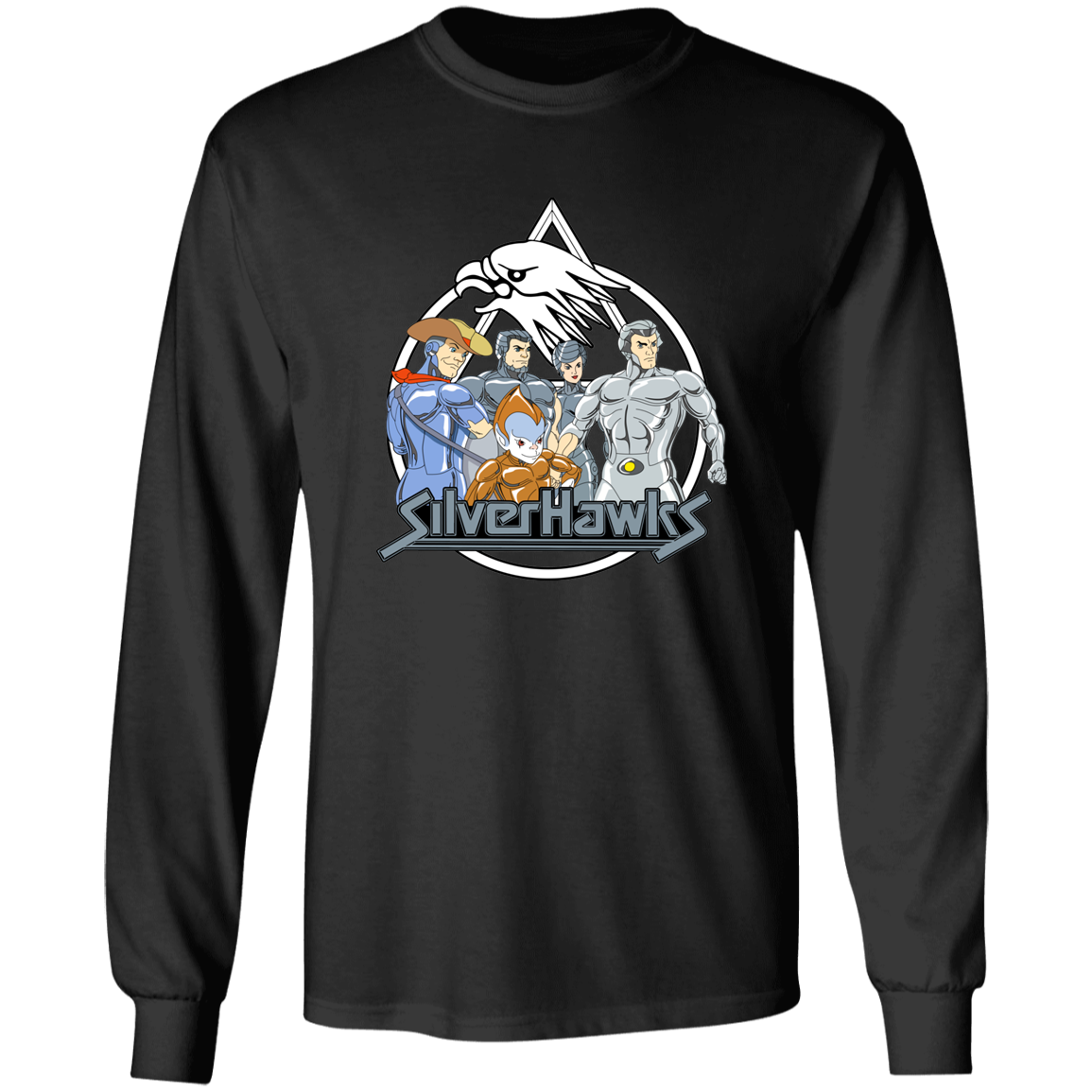 "SILVERHAWKS" LS Ultra Cotton T-Shirt