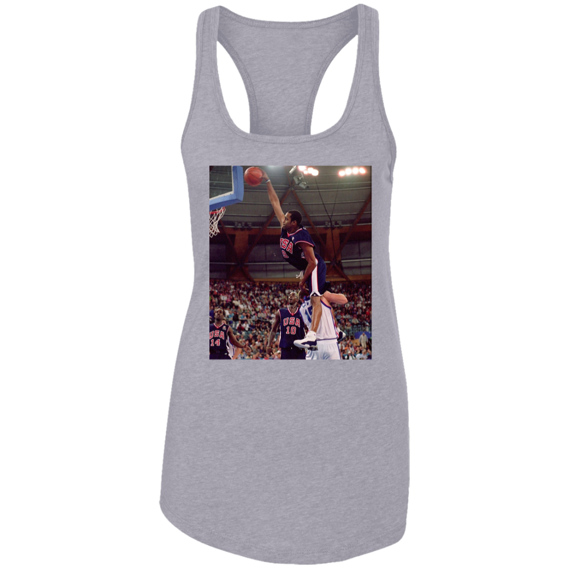 "HALF MAN HALF AMAZING" Ladies Ideal Racerback Tank