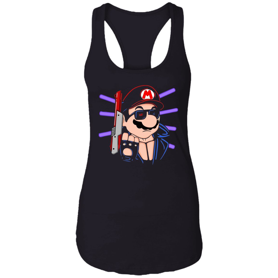 "MARIO TERMINATOR" Ladies Ideal Racerback Tank