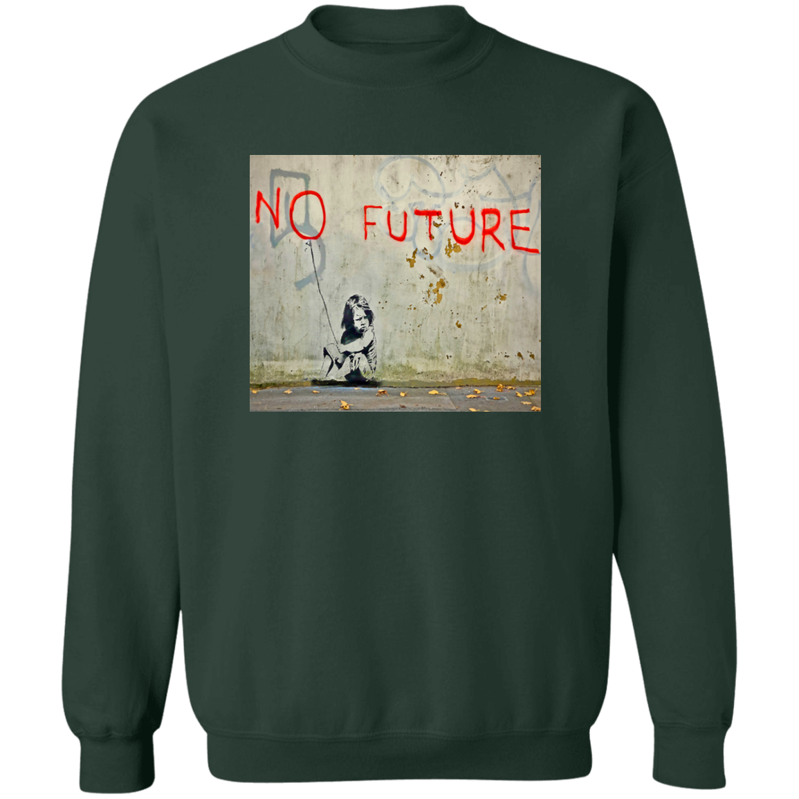 "NO FUTURE" Crewneck Pullover Sweatshirt