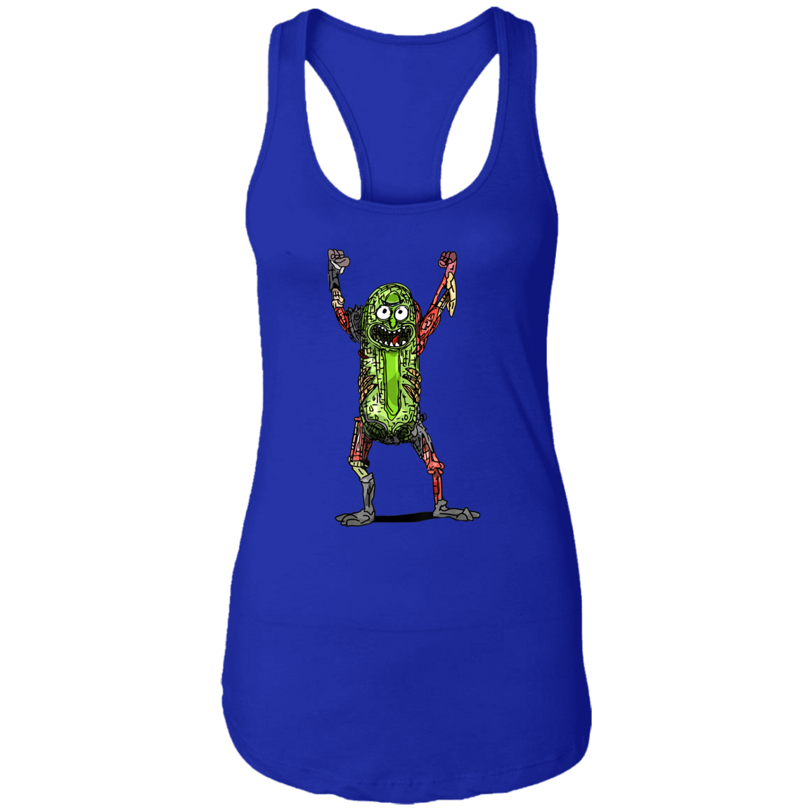 "PICKLE RICK" Ladies Ideal Racerback Tank