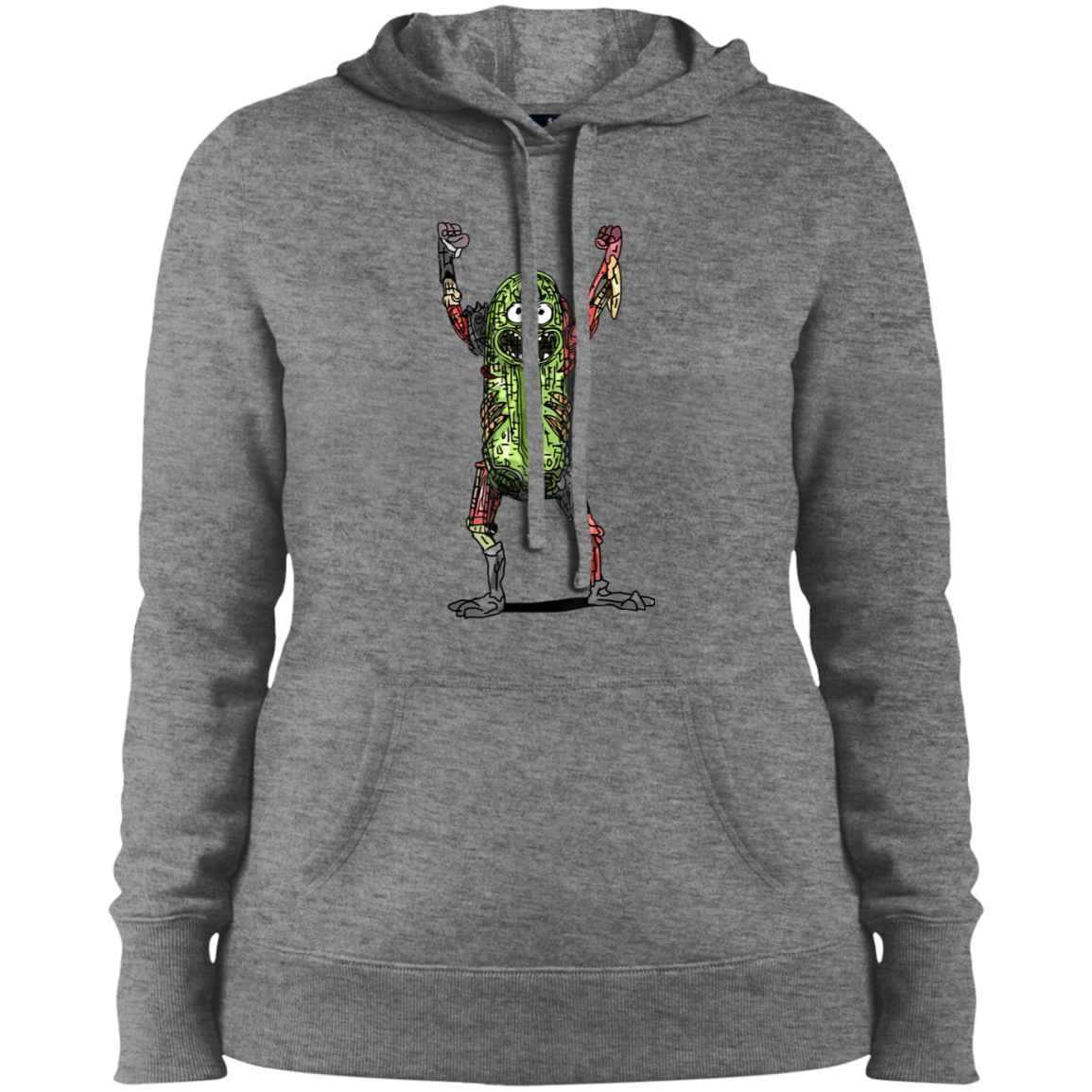 "PICKLE RICK" Ladies' Pullover Hooded Sweatshirt