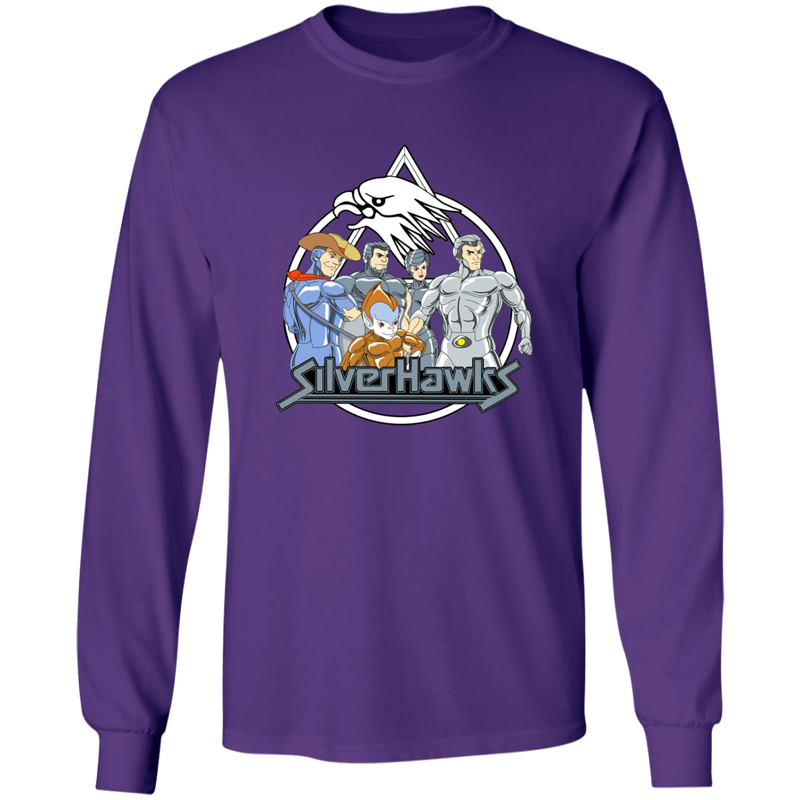 "SILVERHAWKS" LS Ultra Cotton T-Shirt