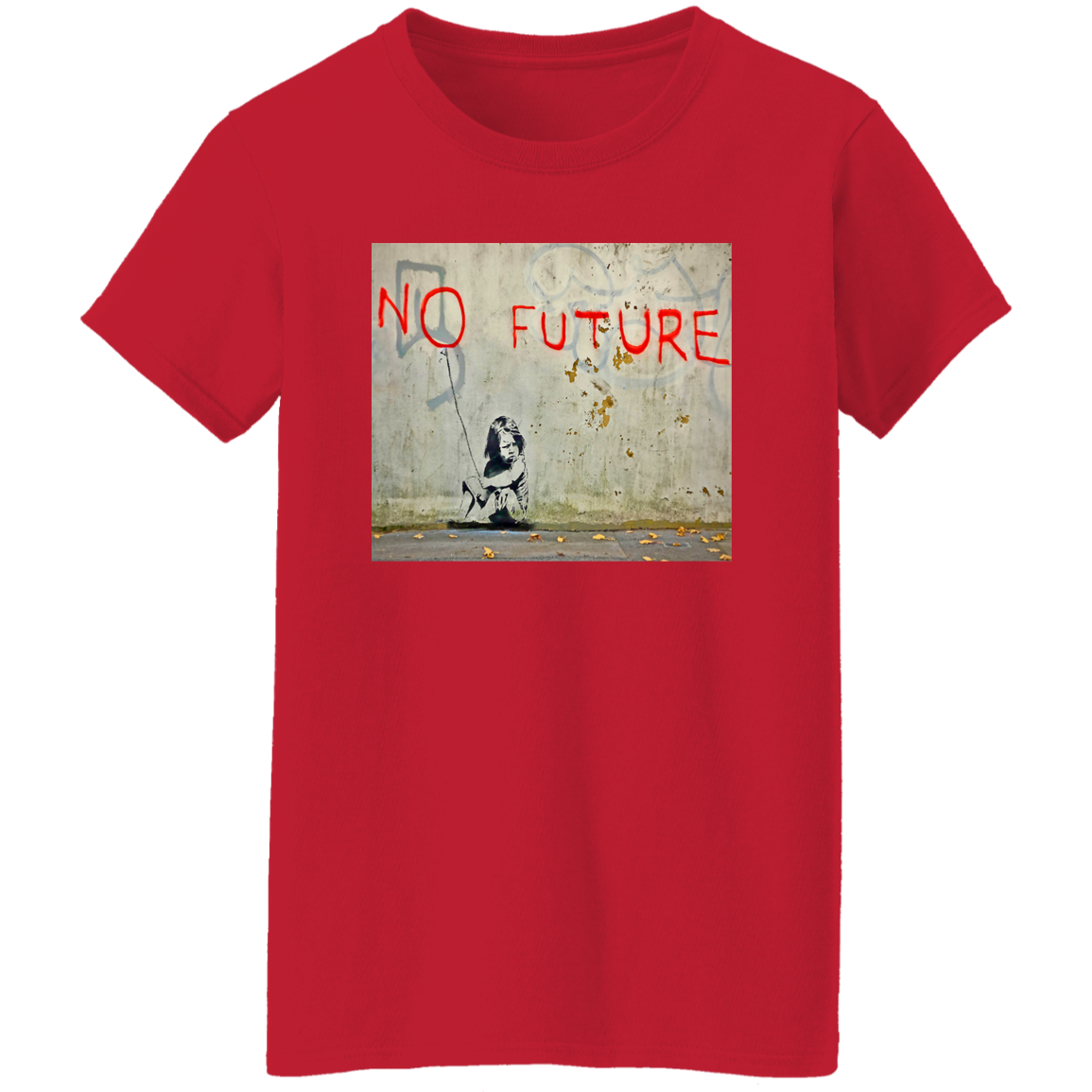 "NO FUTURE" Ladies' 5.3 oz. T-Shirt