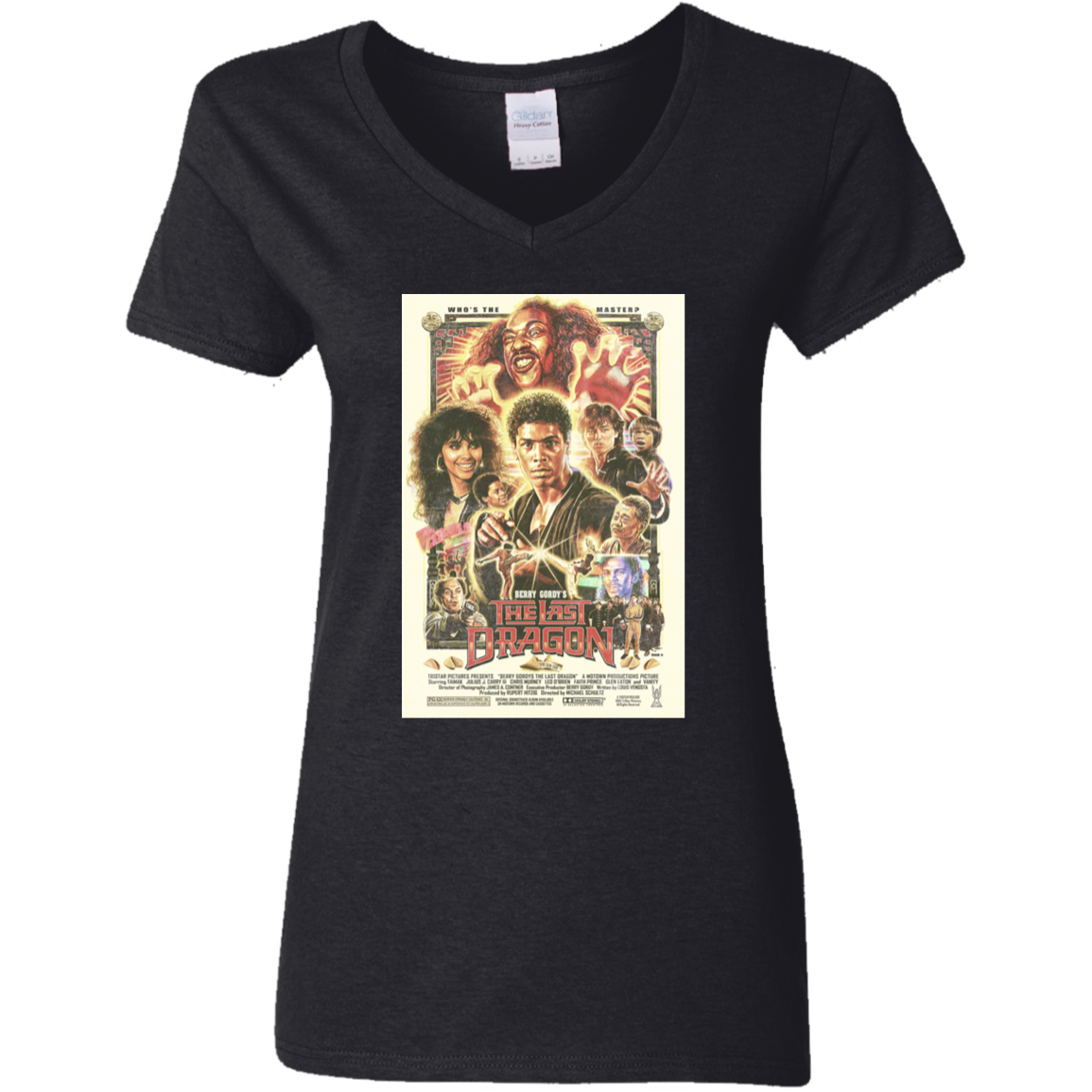 "WHO IS THE MASTER" Ladies' 5.3 oz. V-Neck T-Shirt