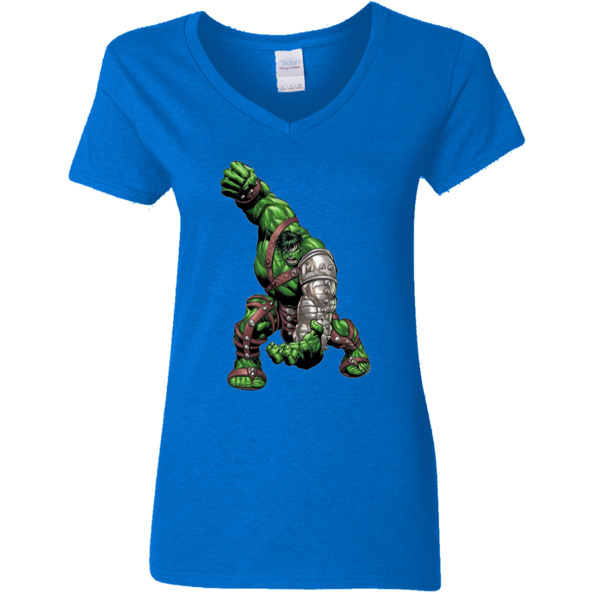 "WAR HULK" Ladies' 5.3 oz. V-Neck T-Shirt