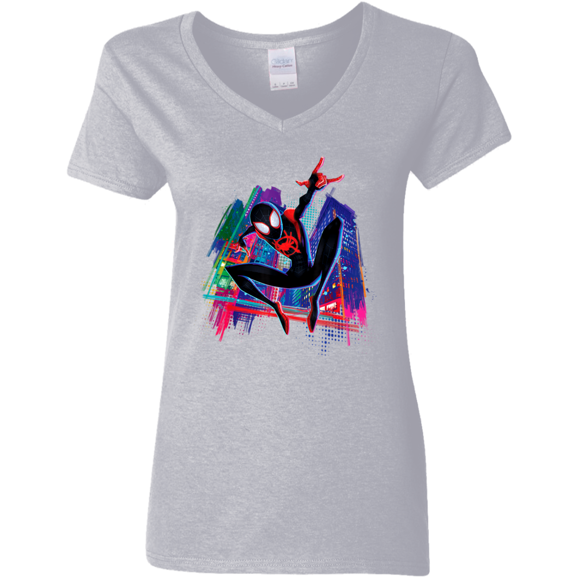 "MILES" Ladies' 5.3 oz. V-Neck T-Shirt