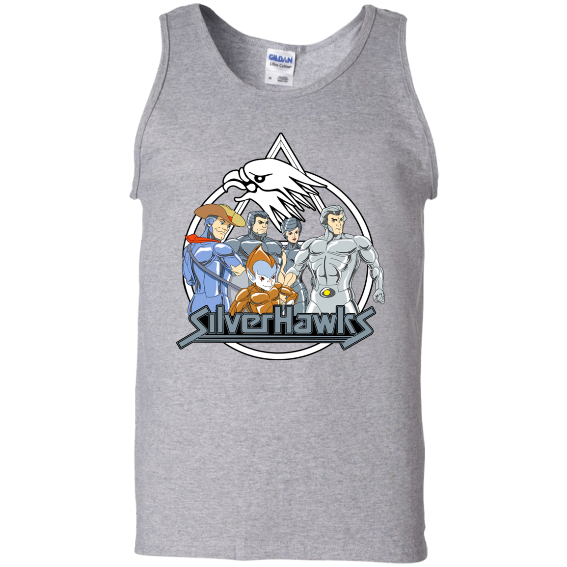 "SILVERHAWKS" 100% Cotton Tank Top