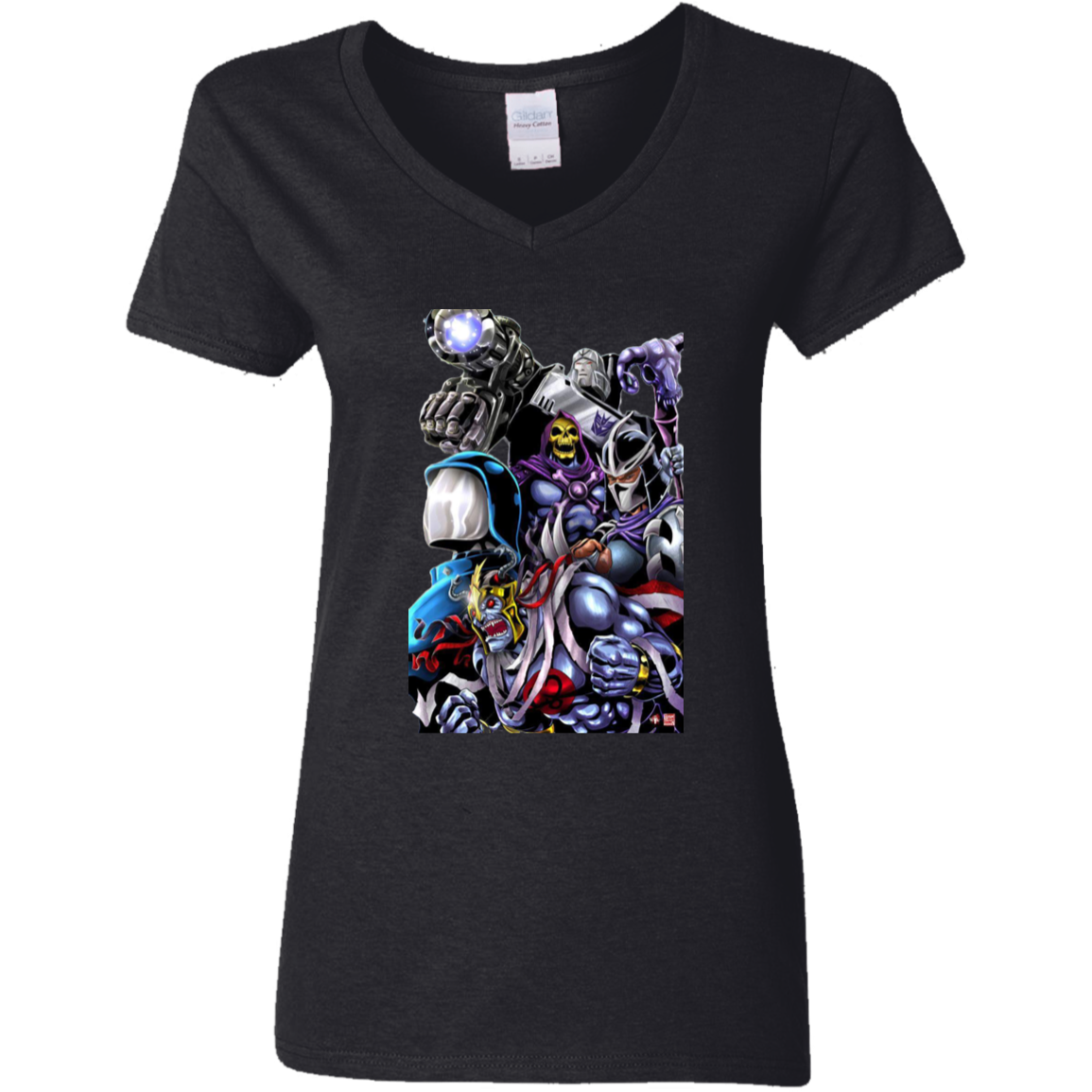 "80's EVIL" Ladies' 5.3 oz. V-Neck T-Shirt