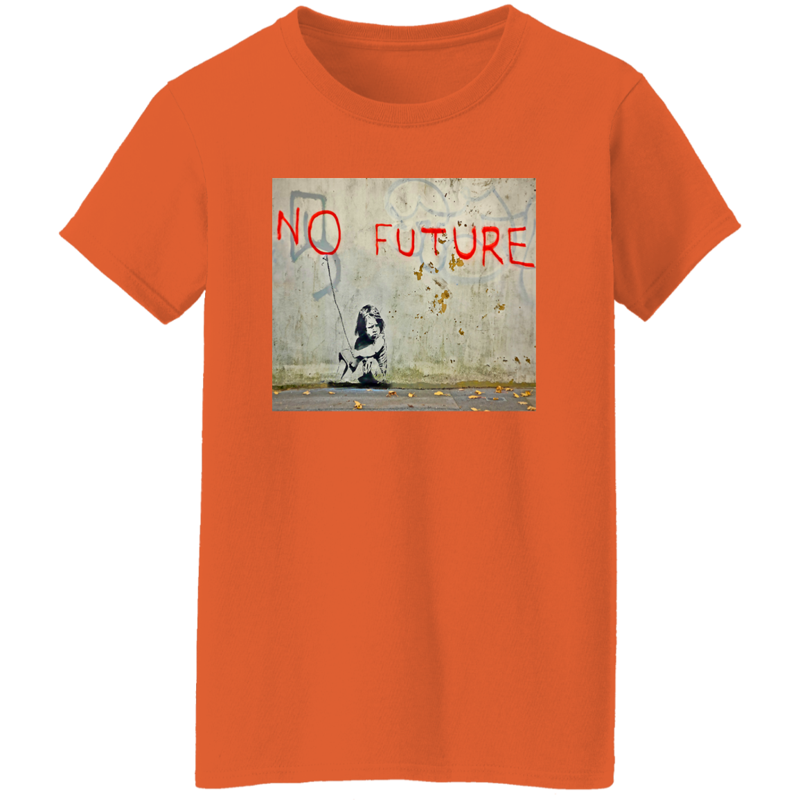 "NO FUTURE" Ladies' 5.3 oz. T-Shirt