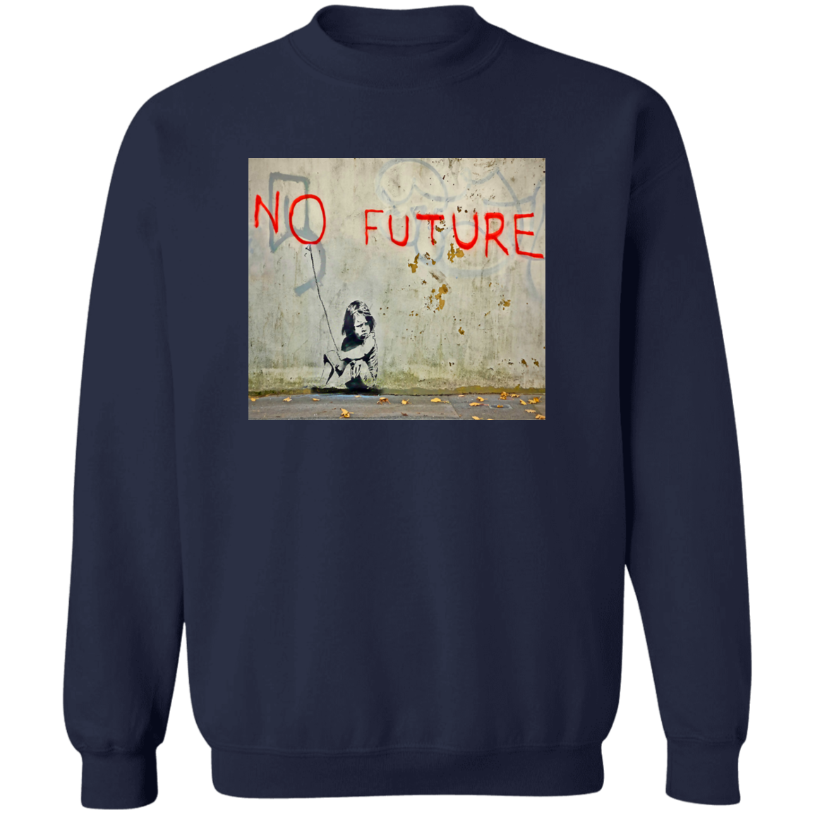 "NO FUTURE" Crewneck Pullover Sweatshirt