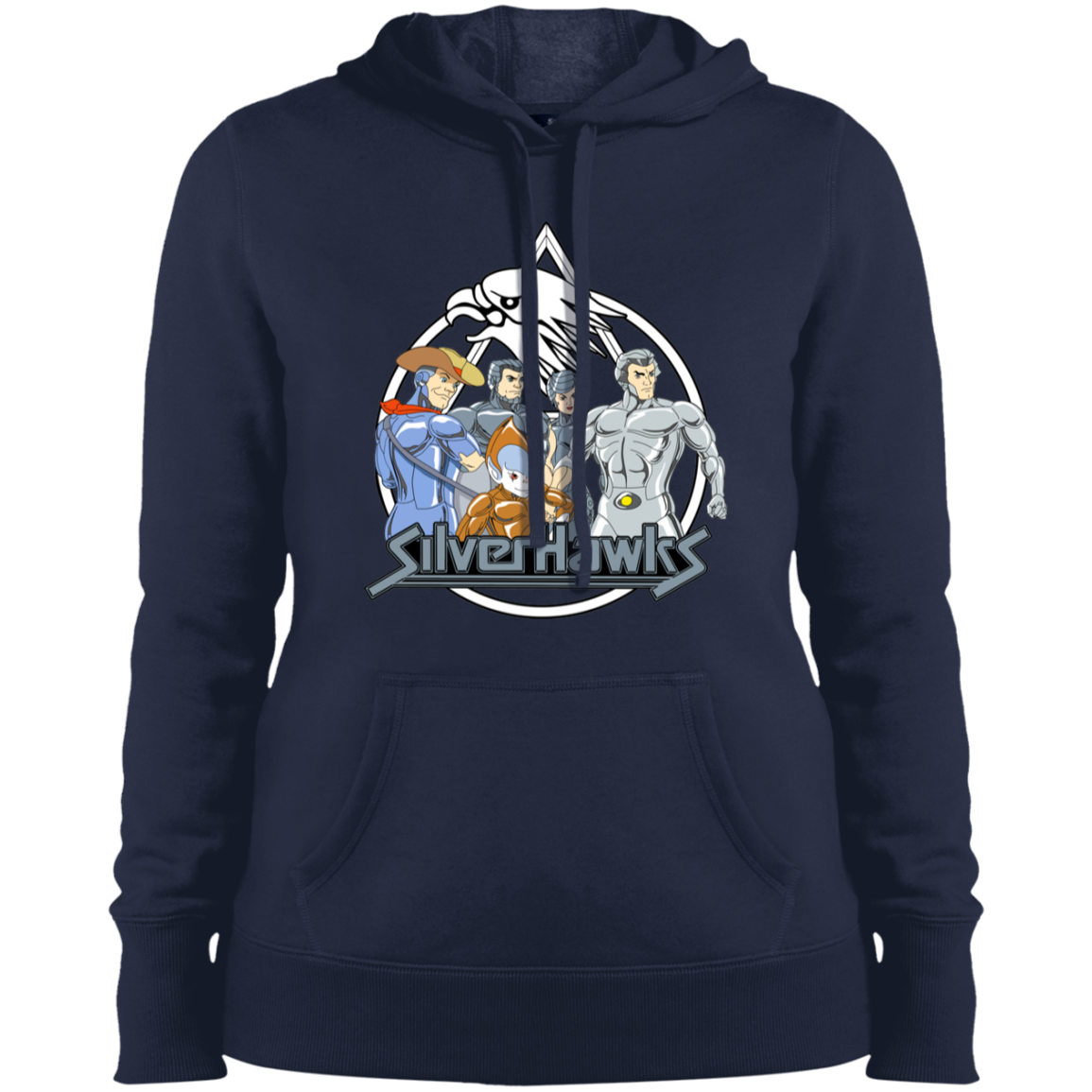 "SILVERHAWKS" Ladies' Pullover Hooded Sweatshirt