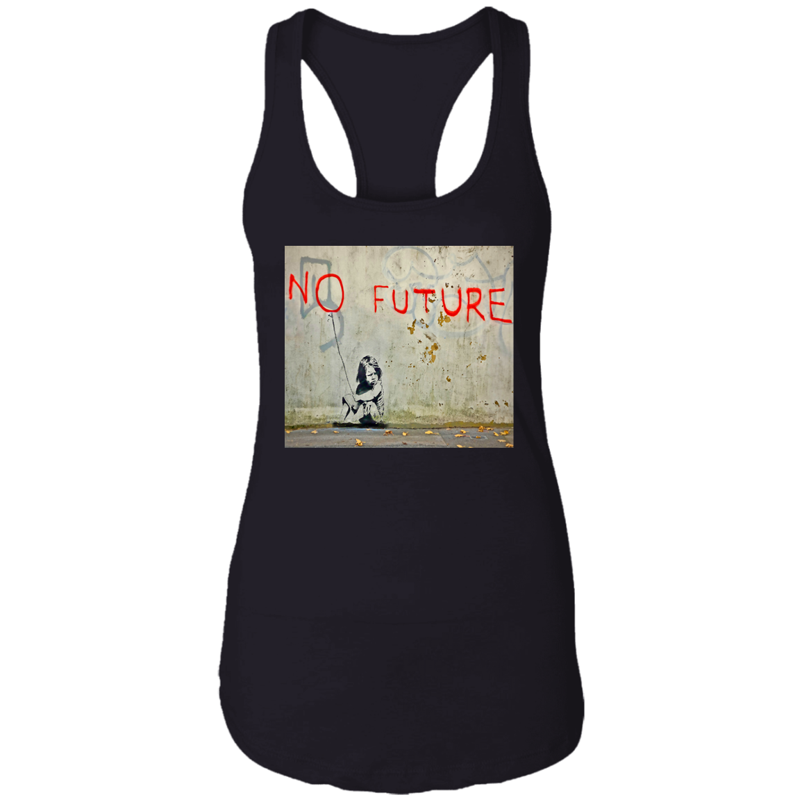 "NO FUTURE" Ladies Ideal Racerback Tank