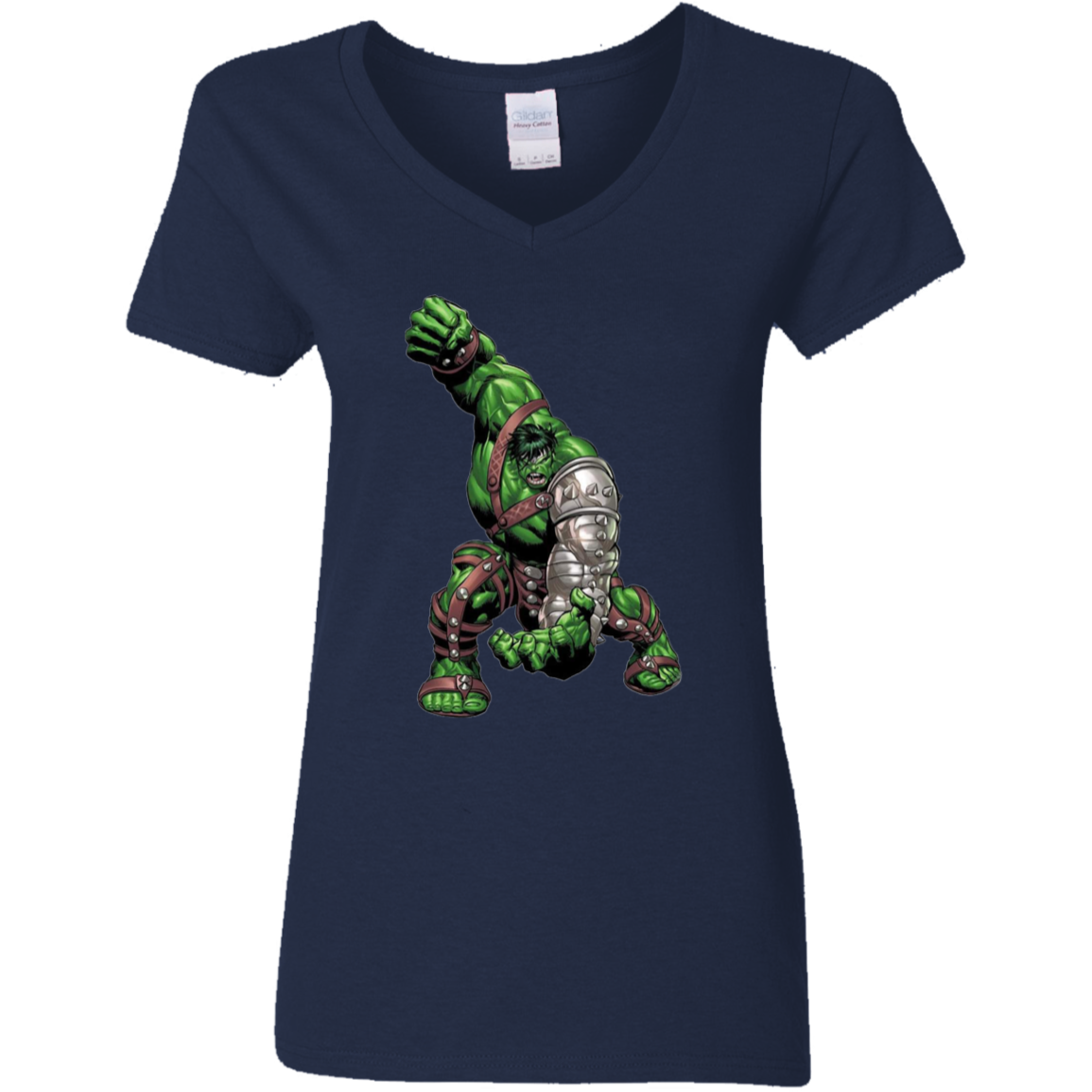 "WAR HULK" Ladies' 5.3 oz. V-Neck T-Shirt