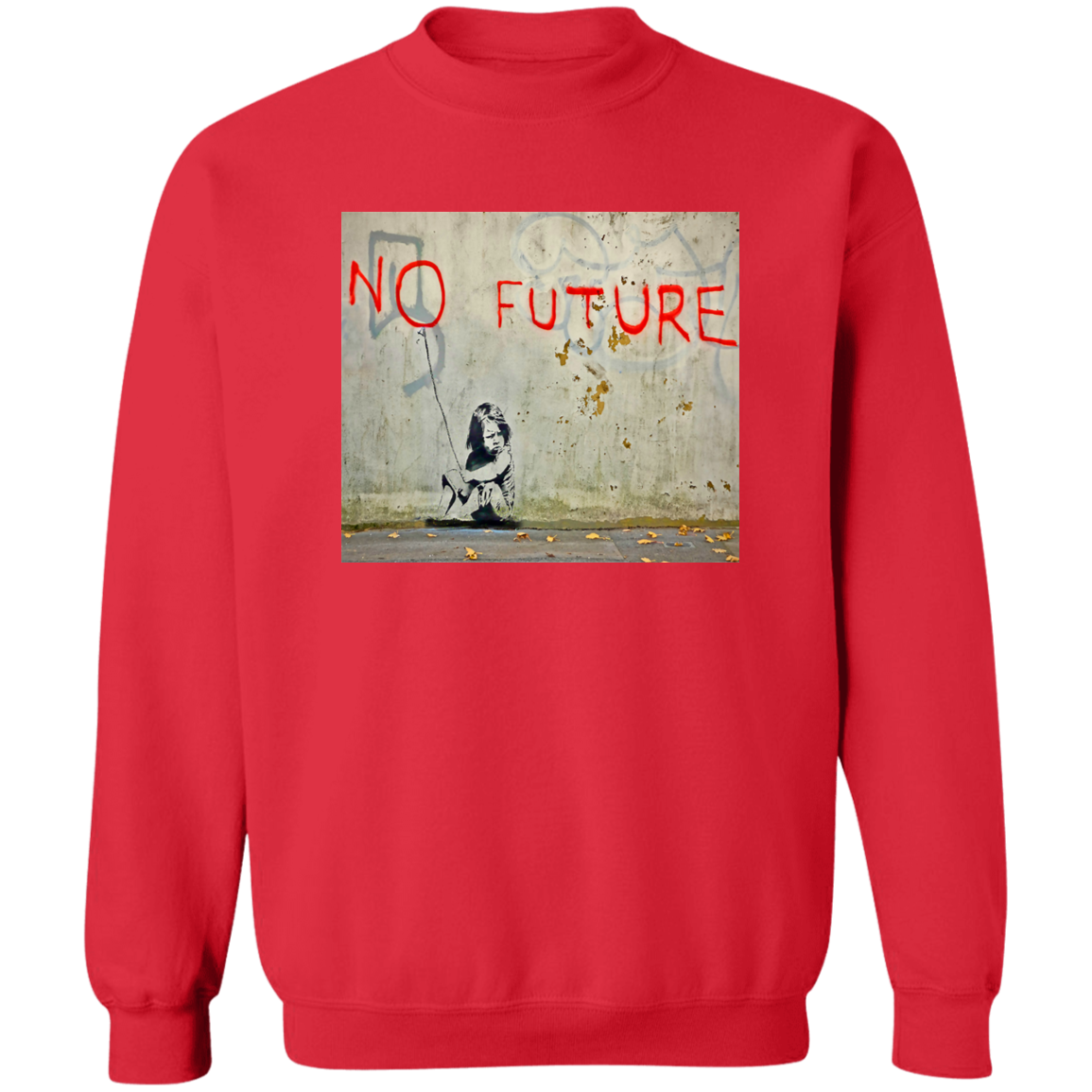 "NO FUTURE" Crewneck Pullover Sweatshirt