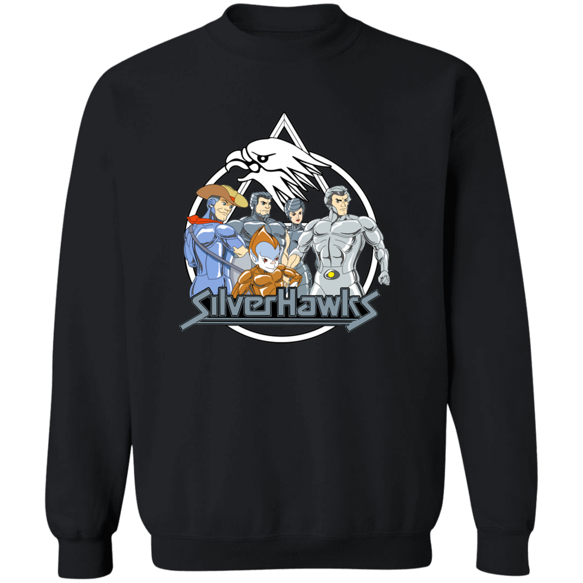 "SILVERHAWKS" Crewneck Pullover Sweatshirt