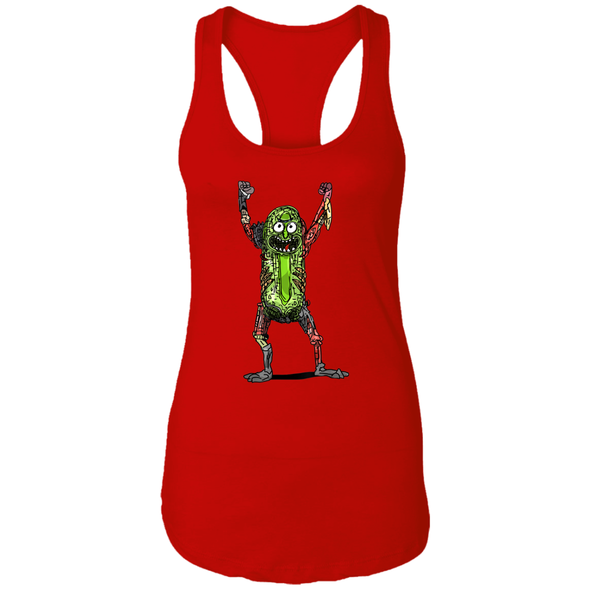 "PICKLE RICK" Ladies Ideal Racerback Tank