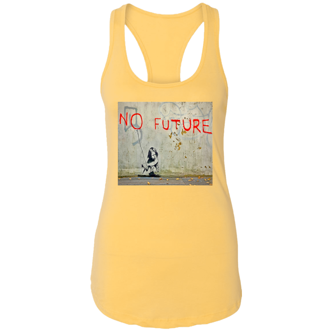 "NO FUTURE" Ladies Ideal Racerback Tank