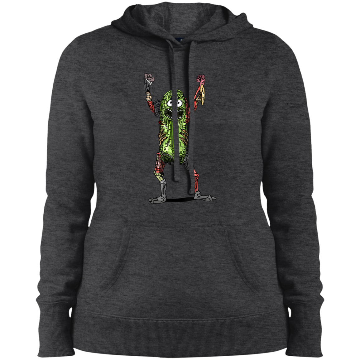 "PICKLE RICK" Ladies' Pullover Hooded Sweatshirt