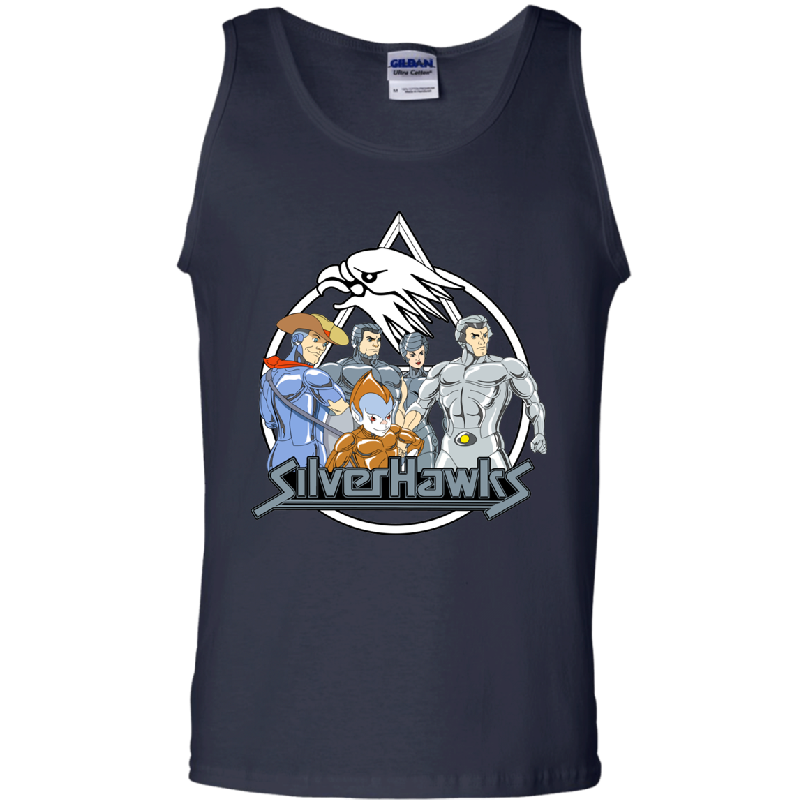 "SILVERHAWKS" 100% Cotton Tank Top