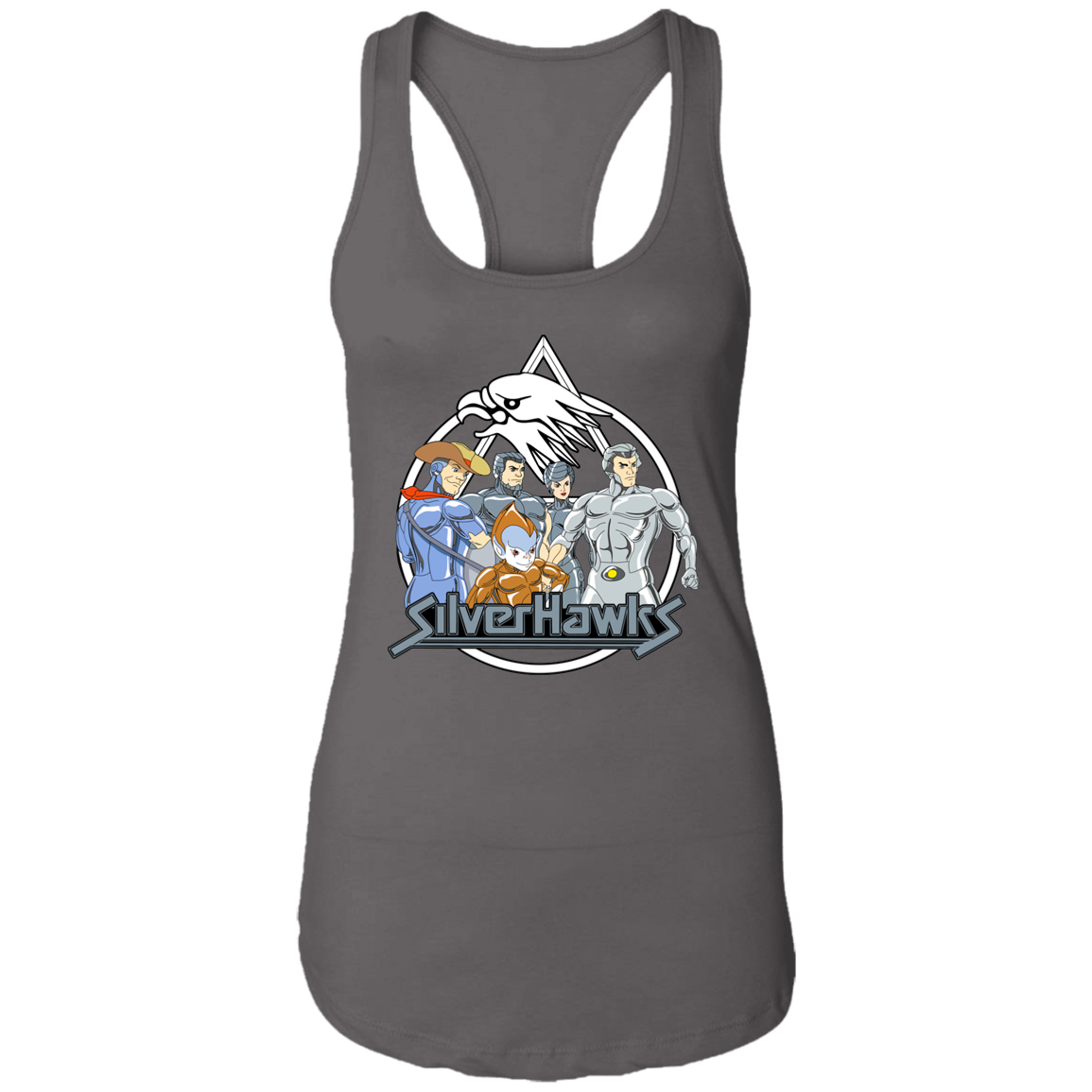 "SILVERHAWKS" Ladies Ideal Racerback Tank