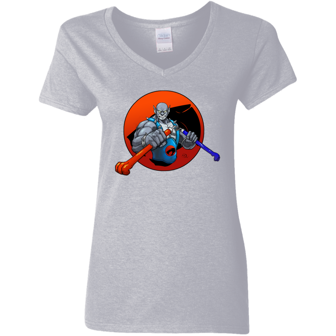 "PANTHRO" Ladies' 5.3 oz. V-Neck T-Shirt