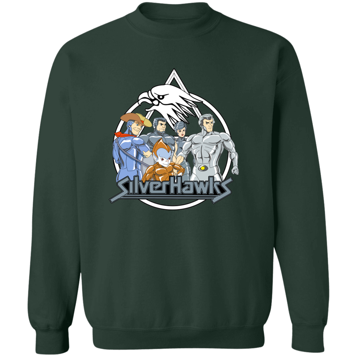 "SILVERHAWKS" Crewneck Pullover Sweatshirt