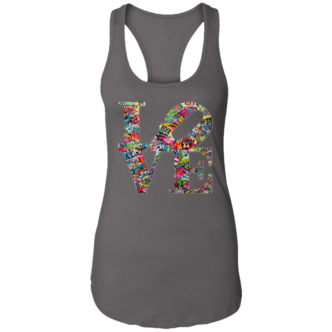 "LOVE 2.0" Ladies Ideal Racerback Tank