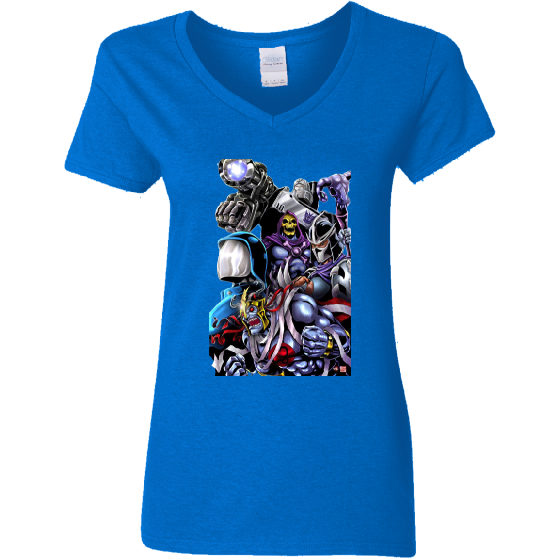 "80's EVIL" Ladies' 5.3 oz. V-Neck T-Shirt