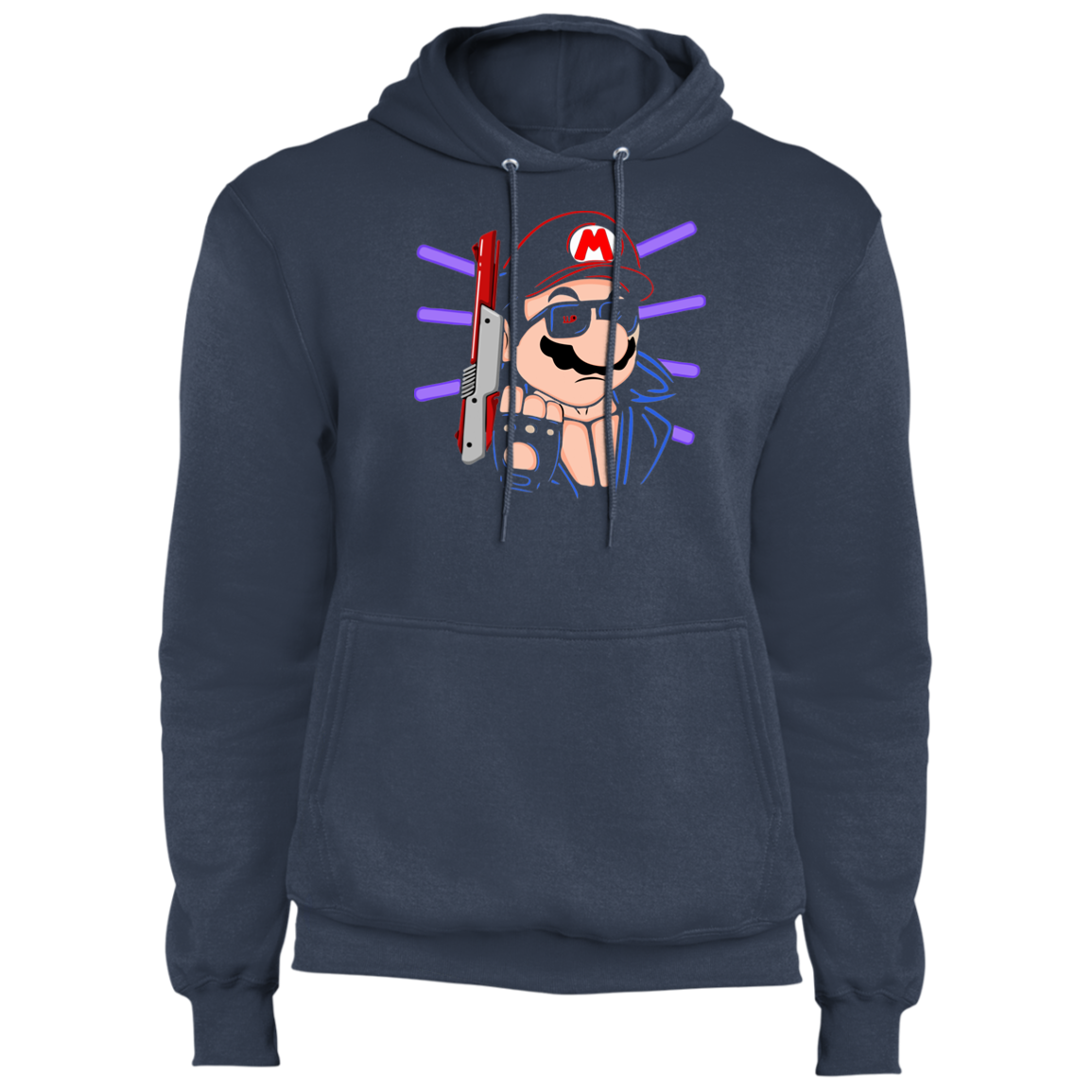 "MARIO TERMINATOR" Core Fleece Pullover Hoodie