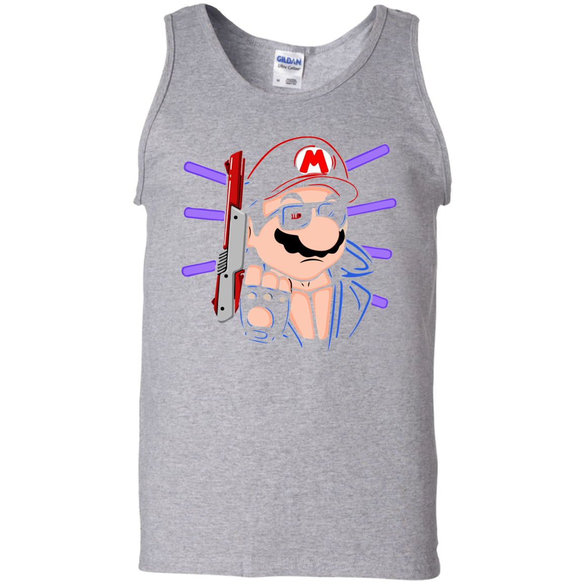 "MARIO TERMINATOR" 100% Cotton Tank Top