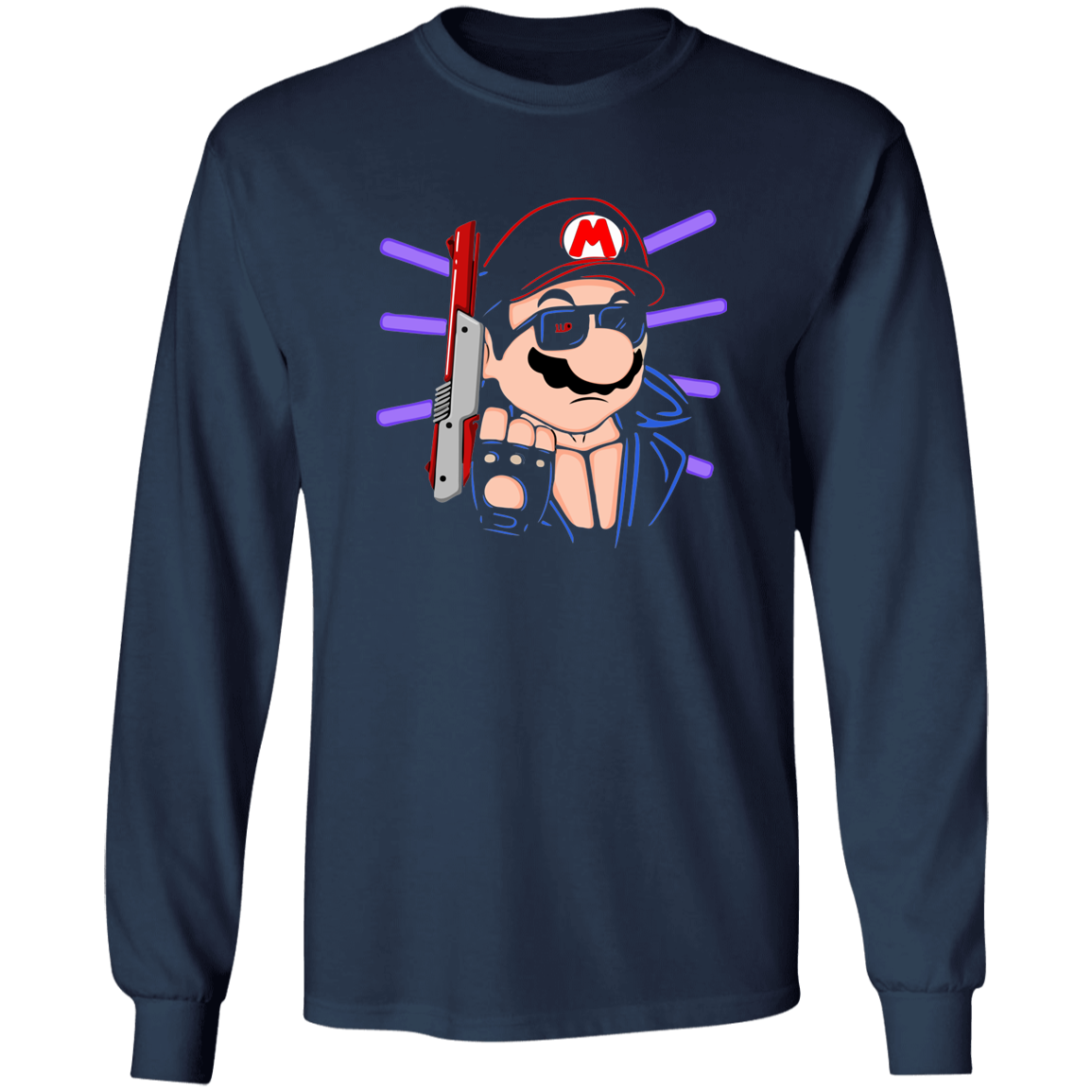 "MARIO TERMINATOR" LS Ultra Cotton T-Shirt