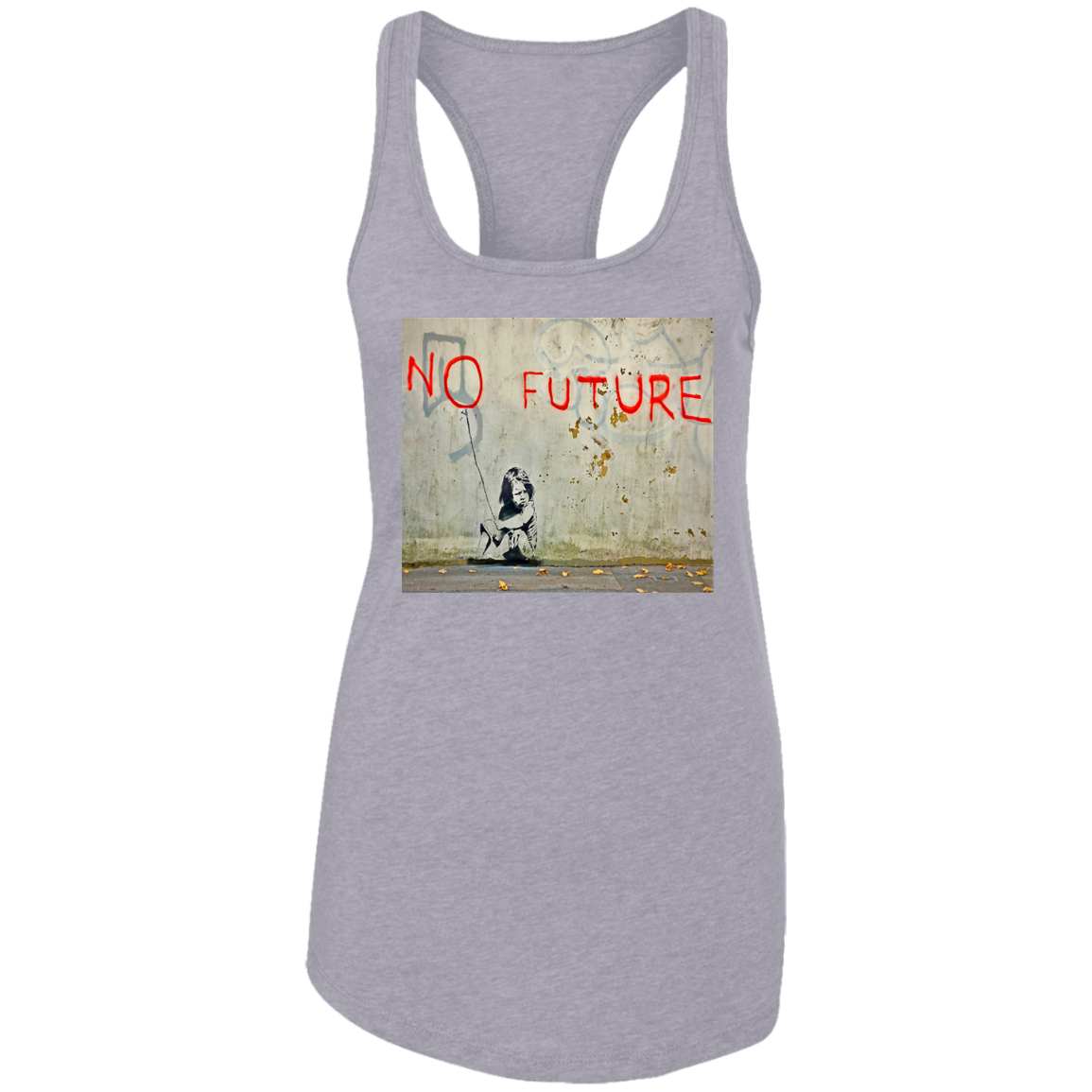 "NO FUTURE" Ladies Ideal Racerback Tank