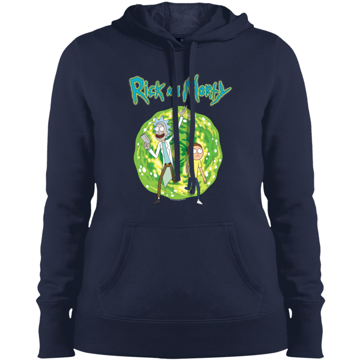 "RICK AND MORTY" Ladies' Pullover Hooded Sweatshirt