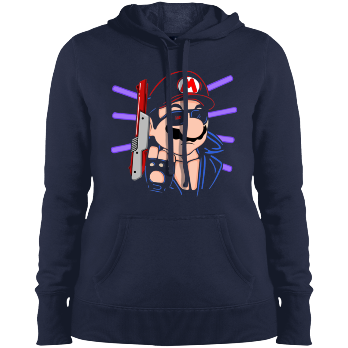 "MARIO TERMINATOR" Ladies' Pullover Hooded Sweatshirt