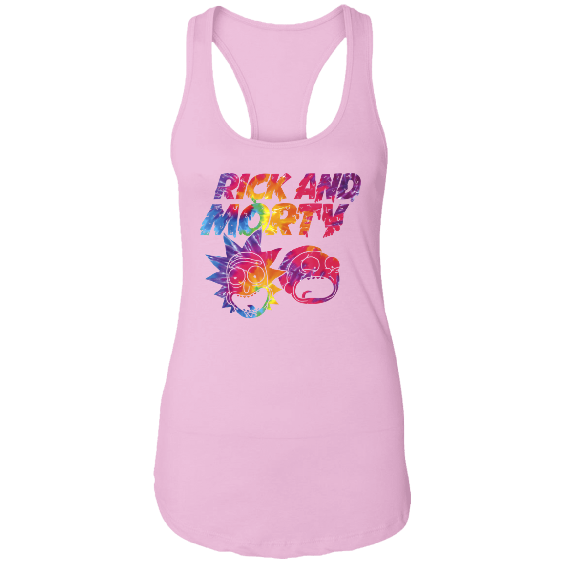 "ACID TRIP RICK AND MORTY" Ladies Ideal Racerback Tank