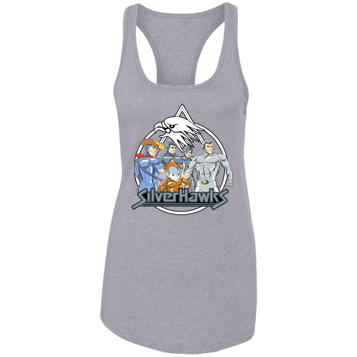 "SILVERHAWKS" Ladies Ideal Racerback Tank