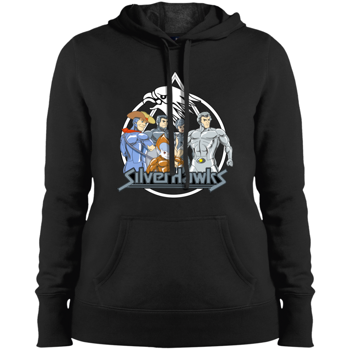 "SILVERHAWKS" Ladies' Pullover Hooded Sweatshirt