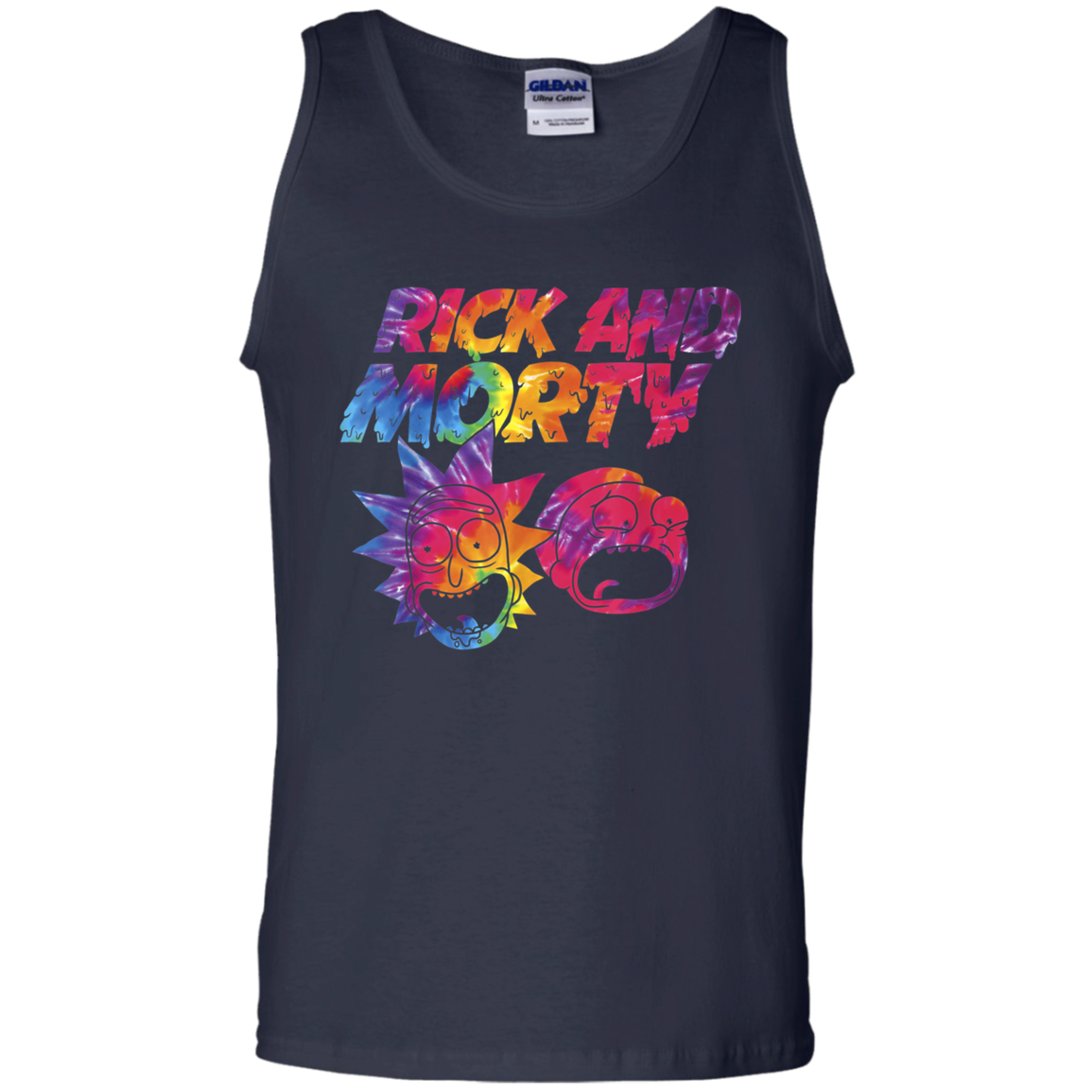 "ACID TRIP RICK AND MORTY" 100% Cotton Tank Top