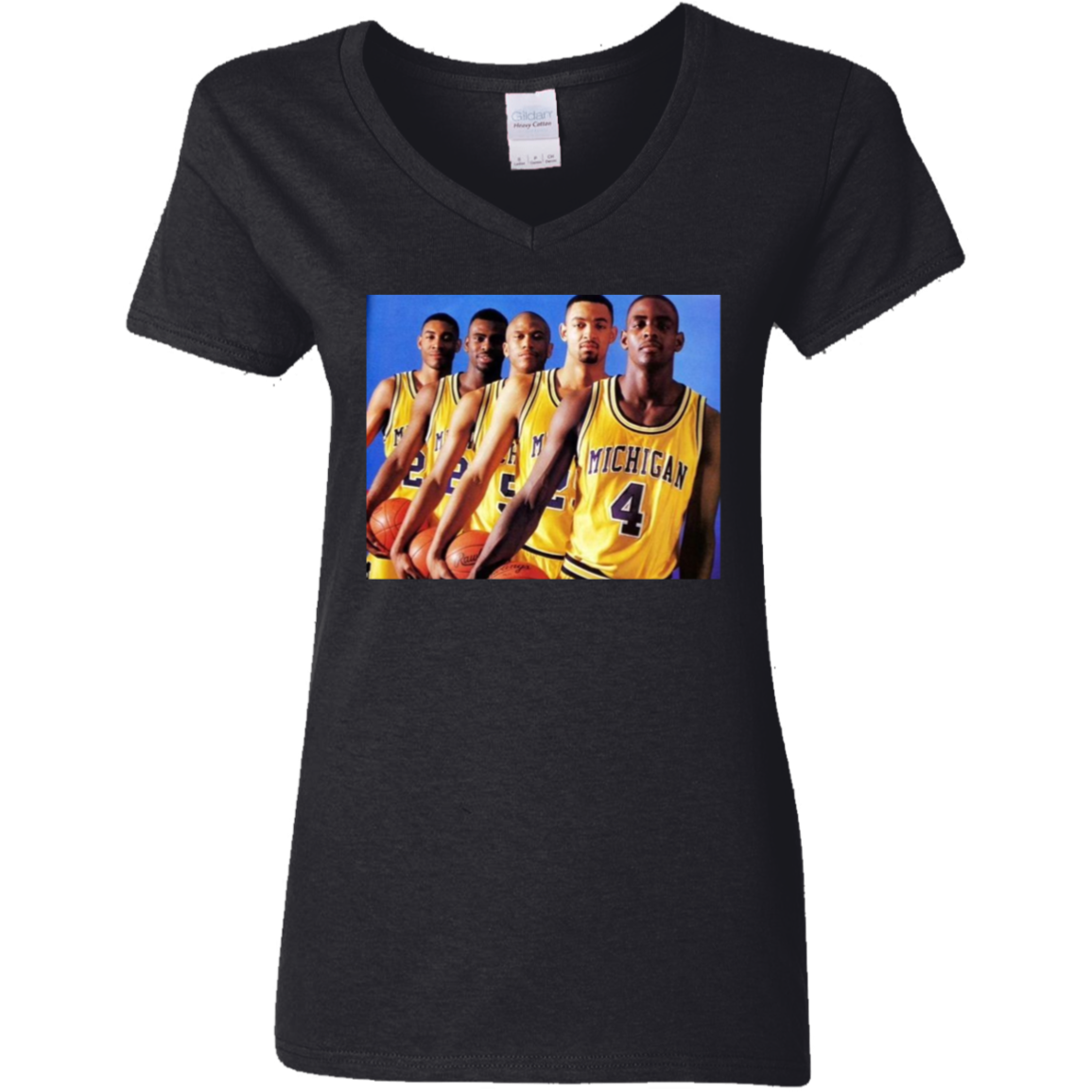 "FABFIVE" Ladies' 5.3 oz. V-Neck T-Shirt