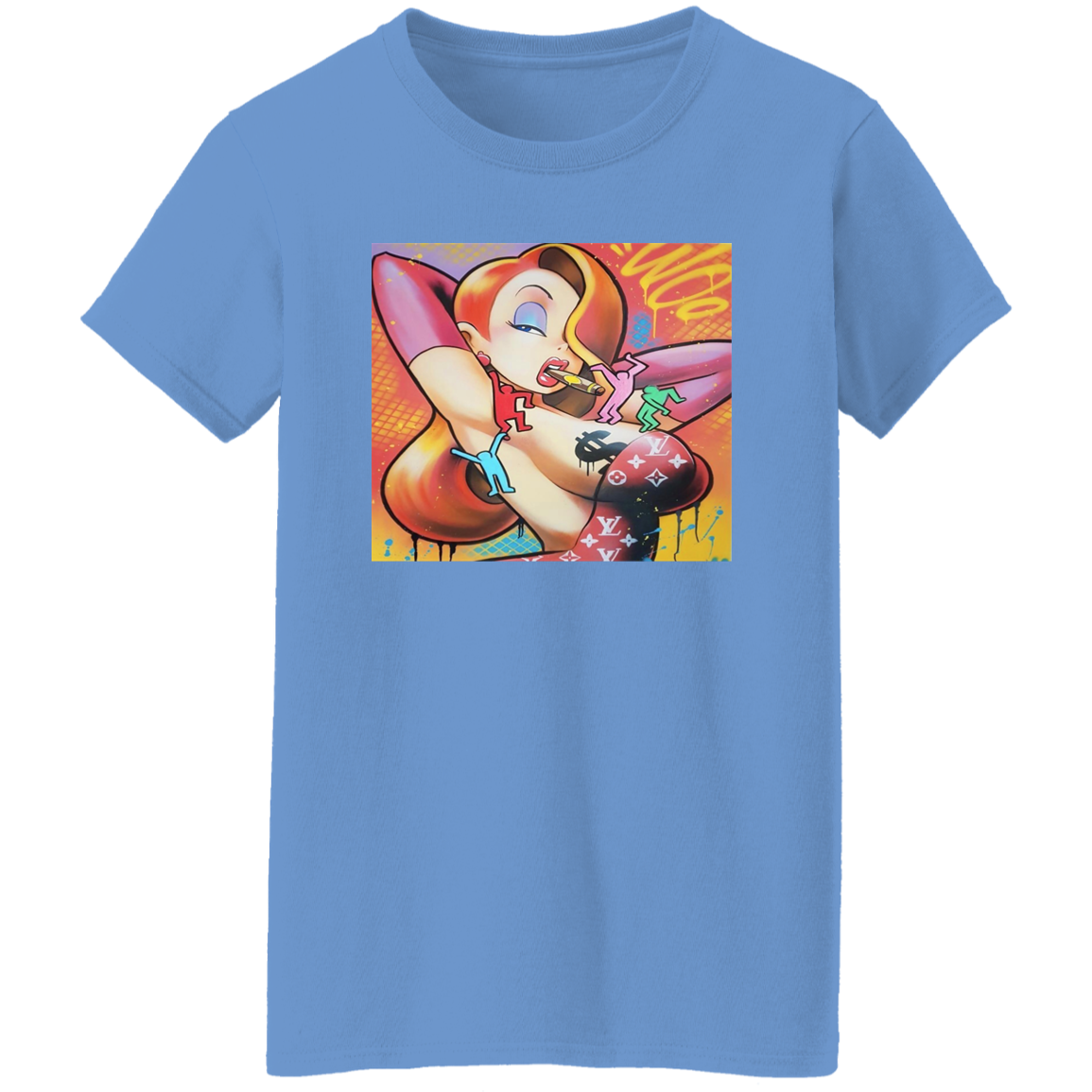 "FOLLOW THE RABBIT" Ladies' 5.3 oz. T-Shirt