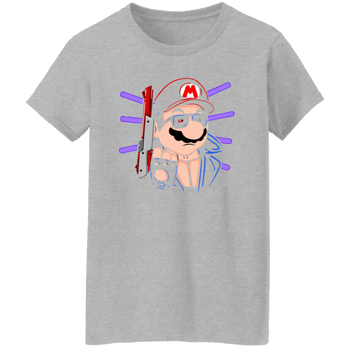 "MARIO TERMINATOR" Ladies' 5.3 oz. T-Shirt