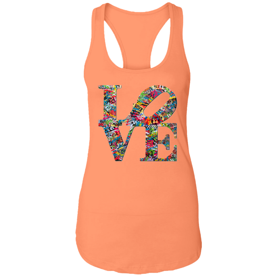 "LOVE 2.0" Ladies Ideal Racerback Tank