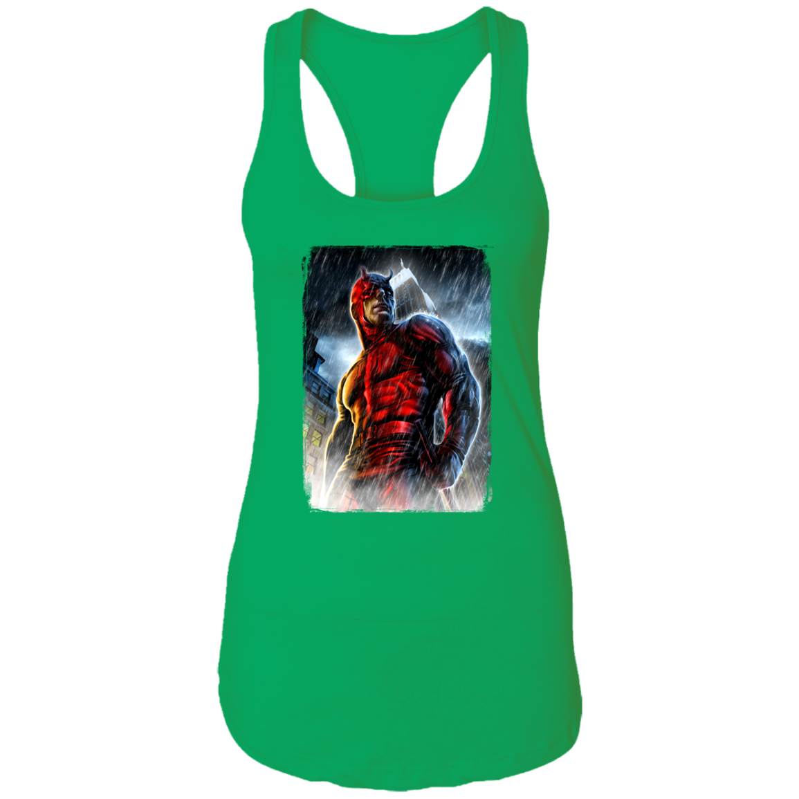 "THE MAN WITHOUT FEAR" Ladies Ideal Racerback Tank