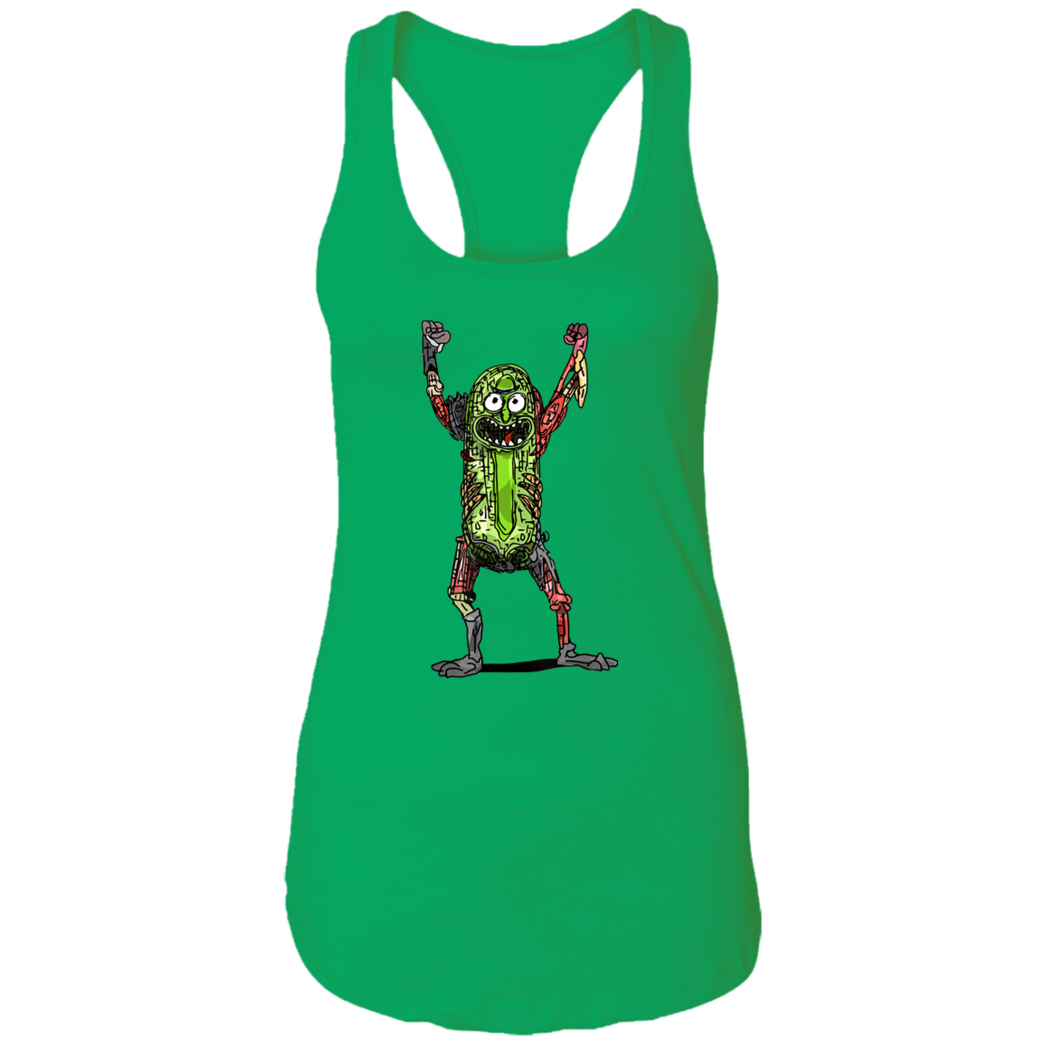 "PICKLE RICK" Ladies Ideal Racerback Tank