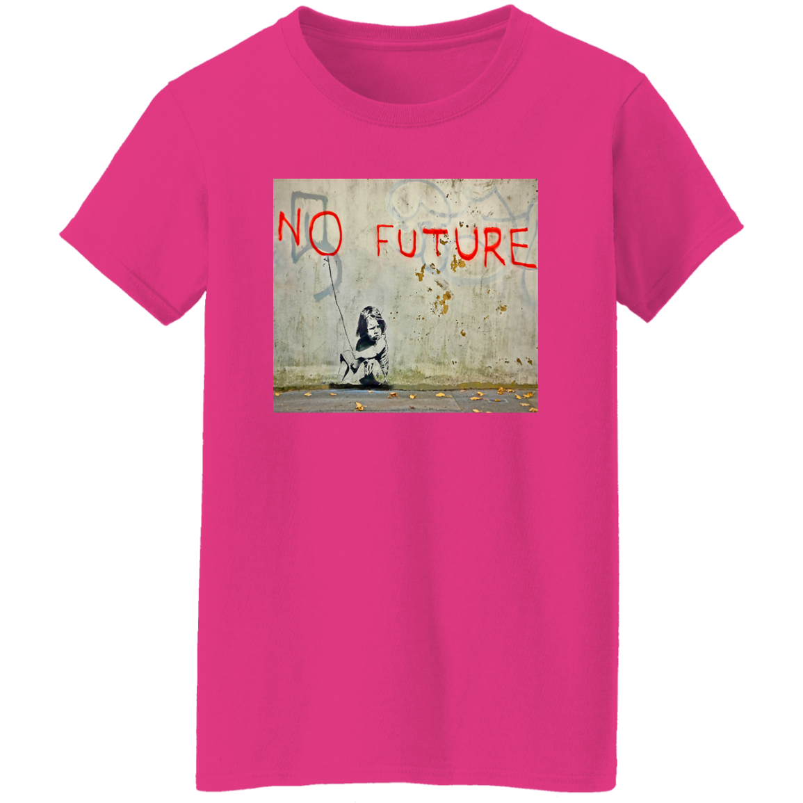 "NO FUTURE" Ladies' 5.3 oz. T-Shirt