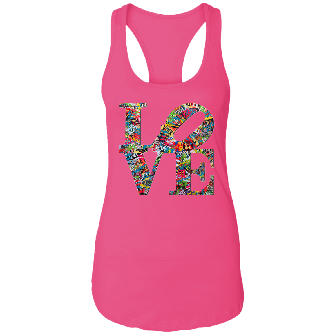 "LOVE 2.0" Ladies Ideal Racerback Tank