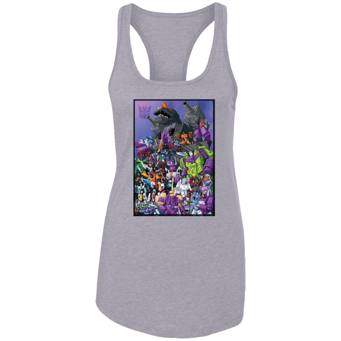 "DECEPTICONS UNITE" Ladies Ideal Racerback Tank